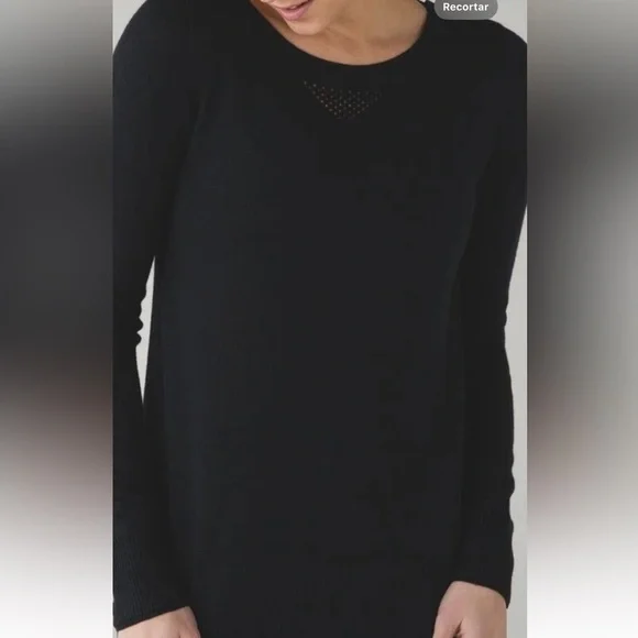 Lululemon Bhakti Life Sweater Women 8
Black Vented Yoga Activewear Knit Slit - Picture 12 of 13